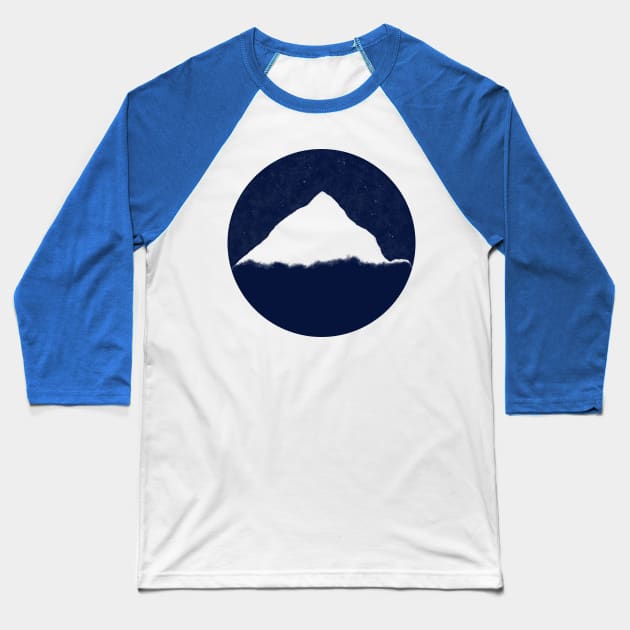 Happy Little Mountain 2 Baseball T-Shirt by LozMac